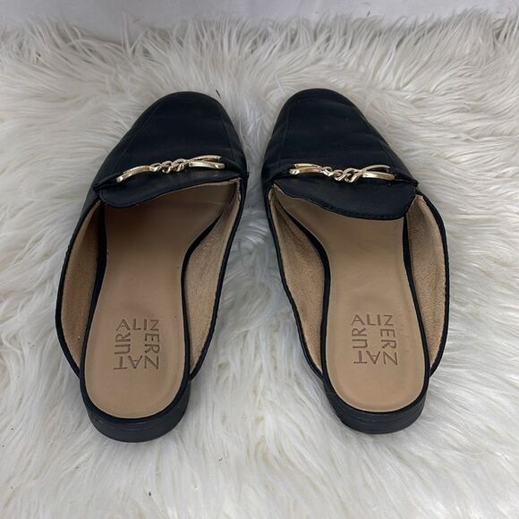 Naturalizer Kayden black Leather Mules Sz 7 - Picture 4 of 7